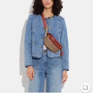 Coach Bethany Belt Bag in Signature Canvas still available online for $195